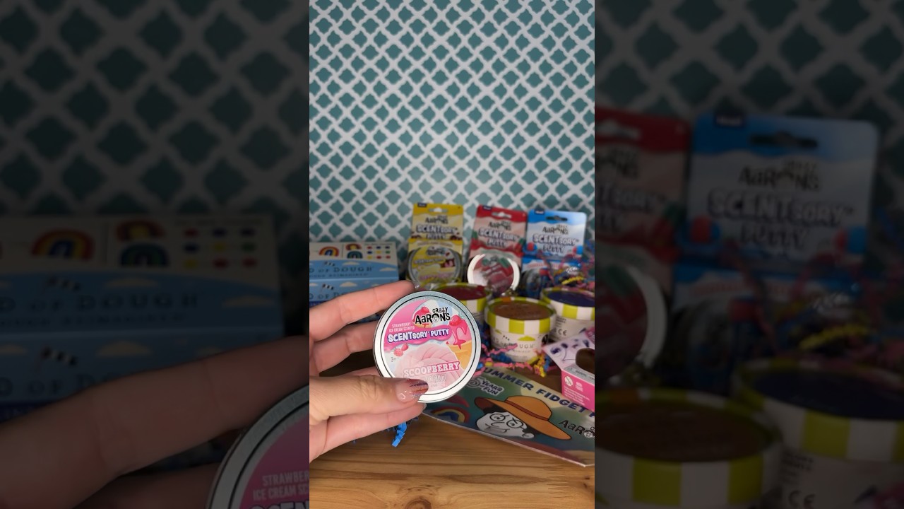 Summer Fidget Fun #crazyaarons #viral #fidget #scentsoryputty #putty #puttyslime #toys #fidgettoys