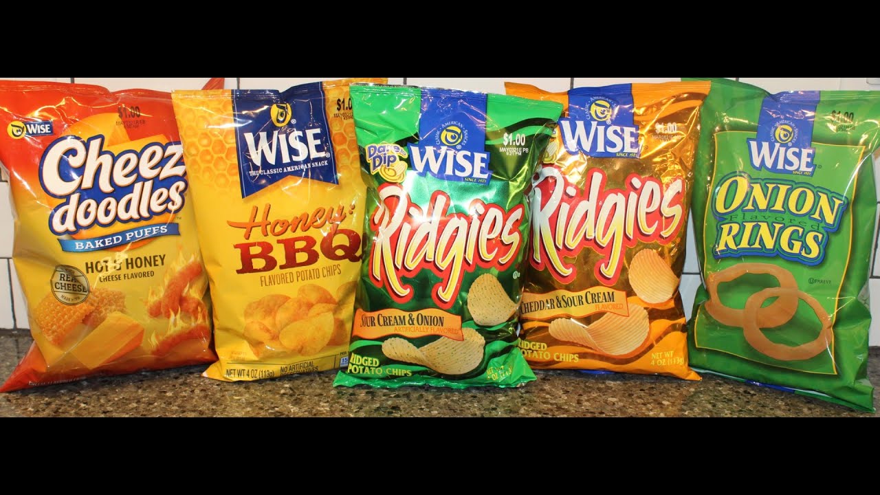 Wise: Hot & Honey Cheez Doodles/Honey BBQ/Sour Cream & Onion/Cheddar & Sour Cream/Onion Rings