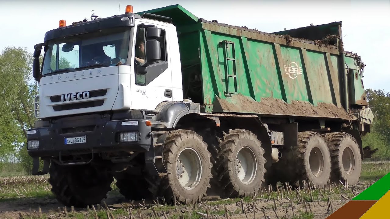Mist streuen Agro Truck Iveco 8x8 TEBBE Allrad Offroad Volvo Radlader Lohnunternehmen Landwirtschaft