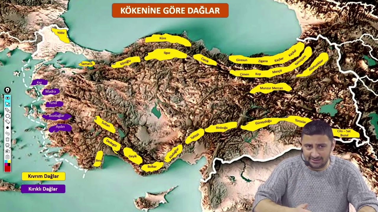 Türkiye'nin Dağları Harita Çalışması #dağlar #kpss #tyt #ayt #coğrafya 