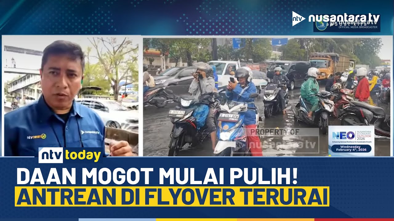 Banjir di Jalan Daan Mogot Turun Menjadi 20–30 cm, Kendaraan Mulai Lancar | NTV TODAY
