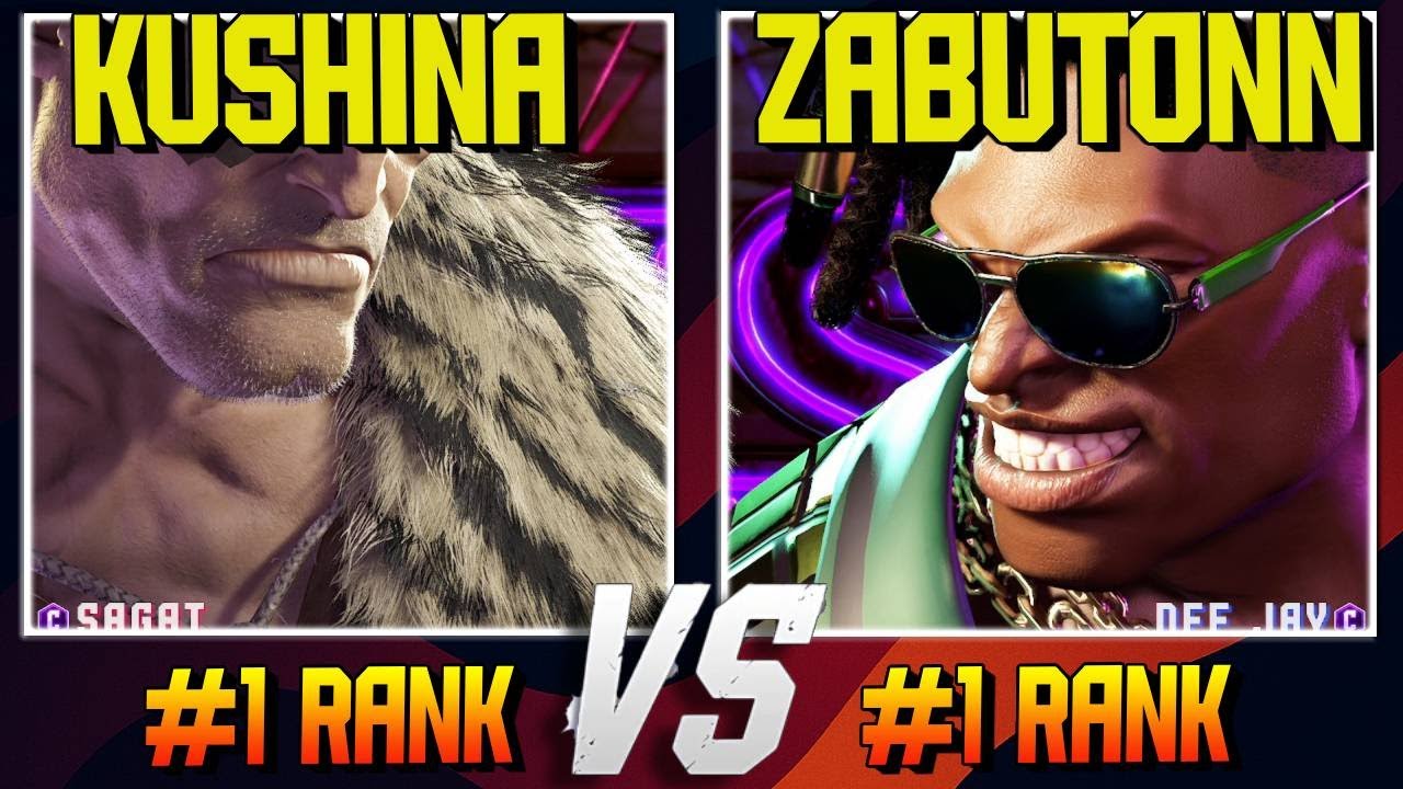 SF6 KUSHINA (#1 Ranked Sagat) vs ZABUTOON (#1 Ranked DeeJay) Street Fighter 6 High Level