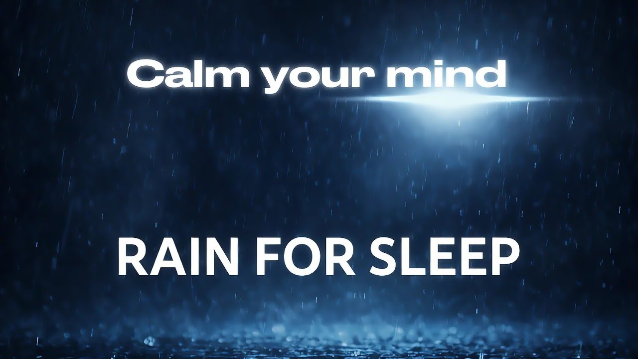 Instantly Calm Your Mind 🌧️ 3 Hour Rain Sounds Black Screen – No Music, No Ads