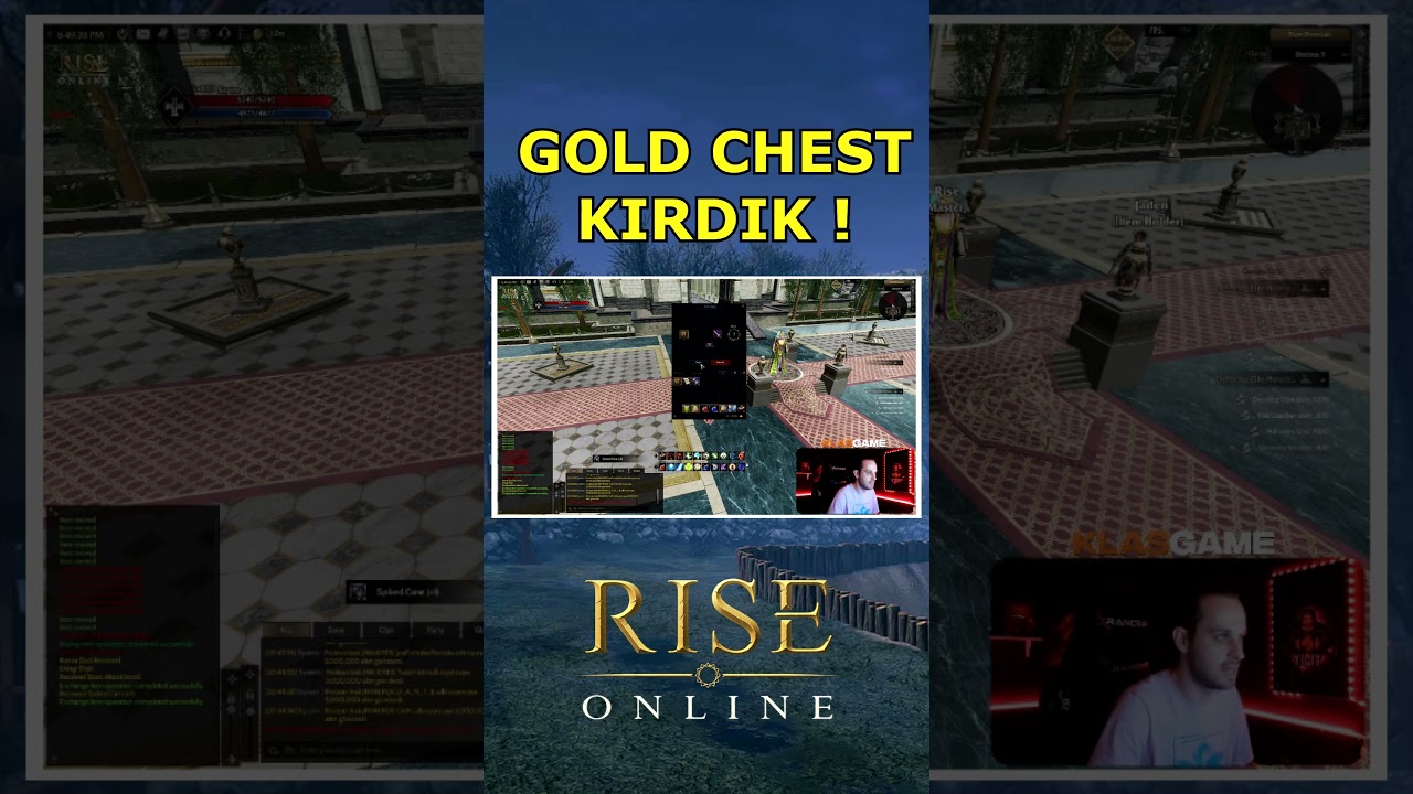 Rise Online | Gold Chest Kırdık! İ&ccedil;inden Ne &Ccedil;ıktı? 🔑✨ #Shorts