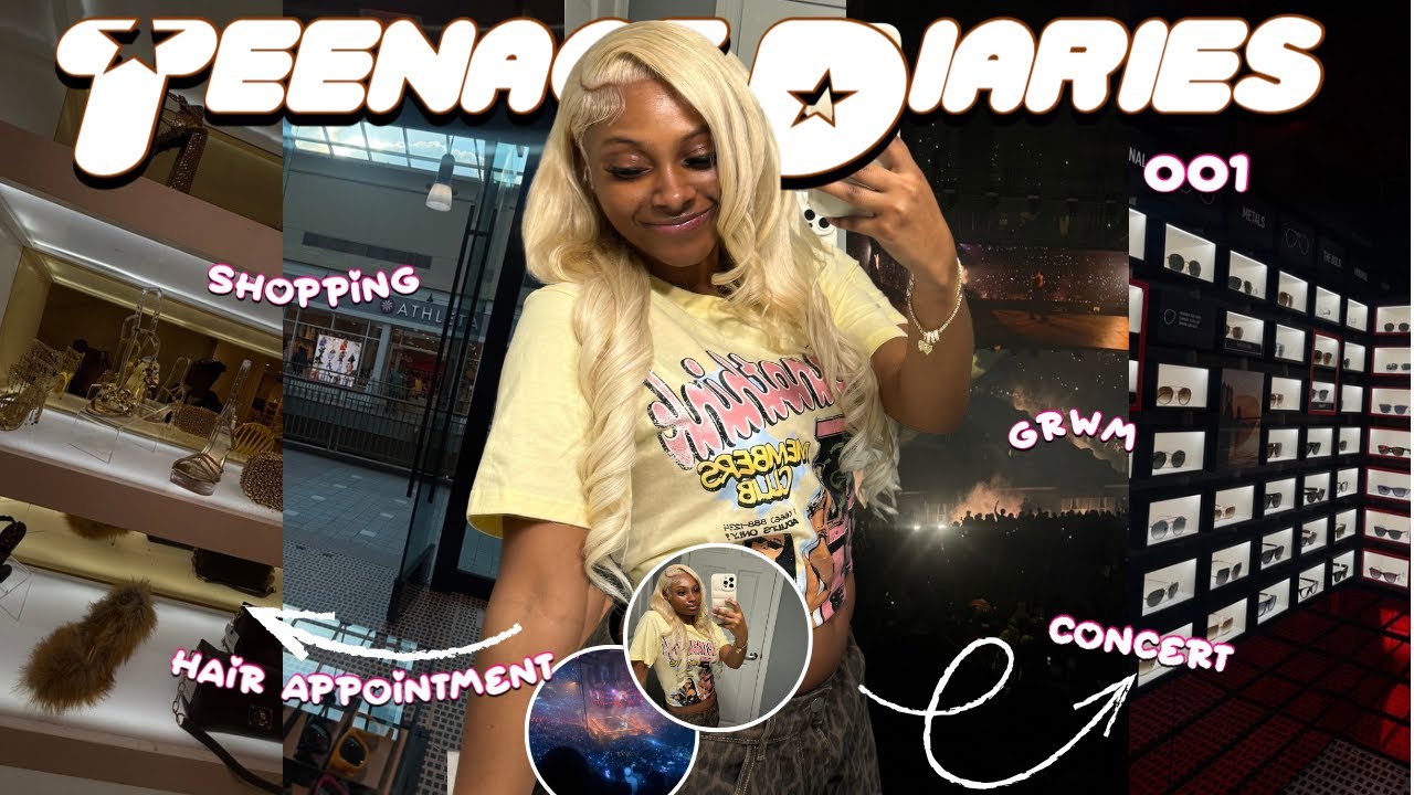 TEENAGE DIARIES 001 : christmas, shopping & rod wave concert, grwm......