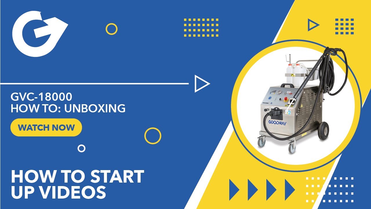 Goodway® | Unboxing the GVC-18000 Dry Steam Cleaner