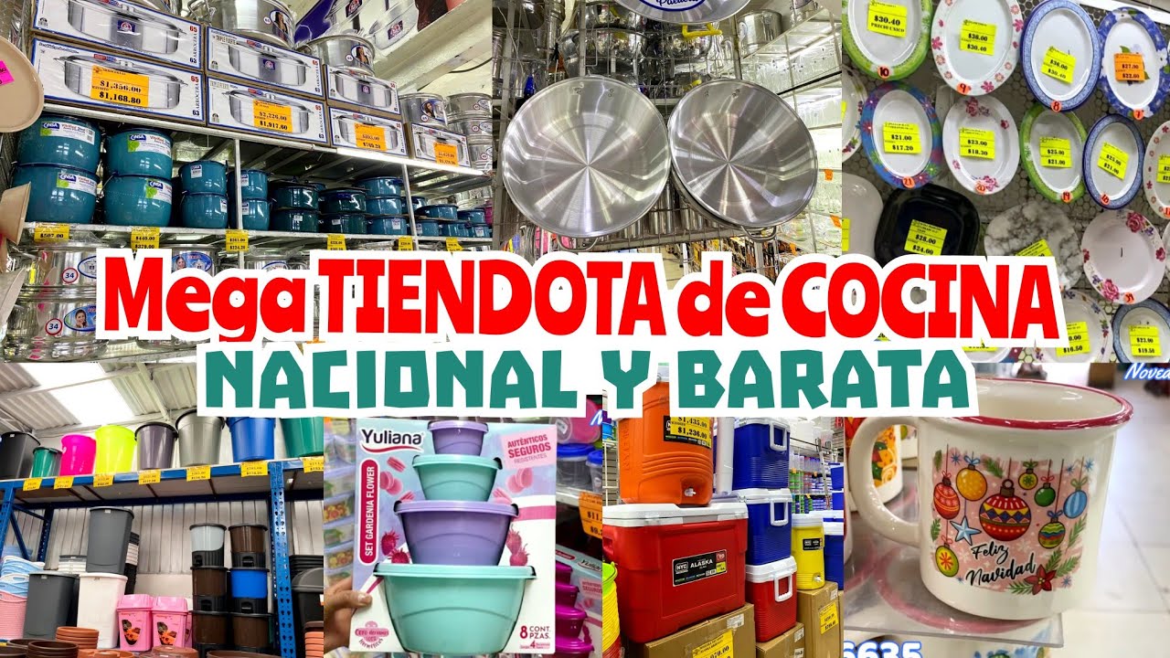 Mega Tienda con  ARTICULOS DE COCINA NACIONAL | Los más BARATOS de la Merced 😱 Ollas,. Plásticos...