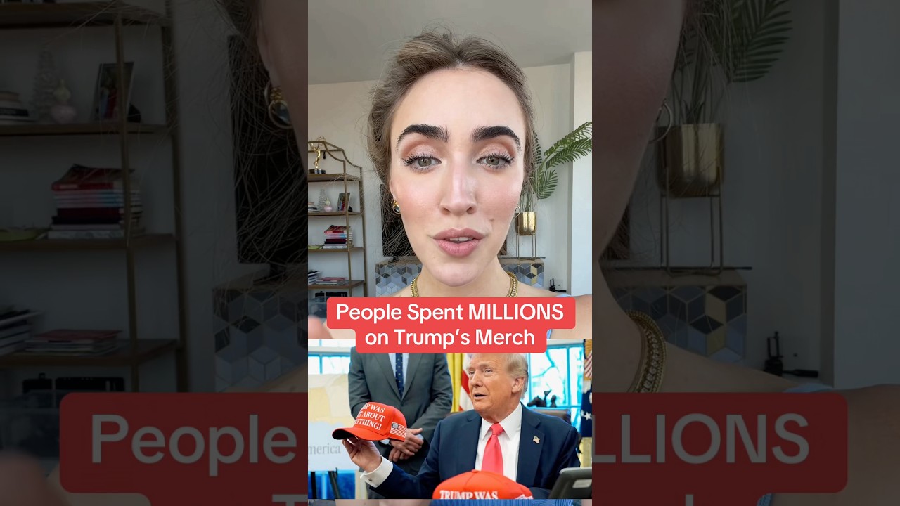 Трамп заработал МИЛЛИОНЫ на продаже своего мерча #новости #трамп #политика #деньги #крипта