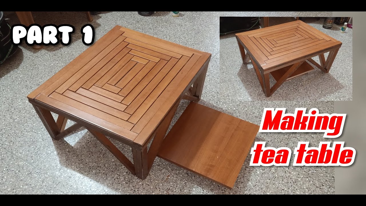 Part 1 #making  Mini tea table using waste #woodwork #diy #woodworking