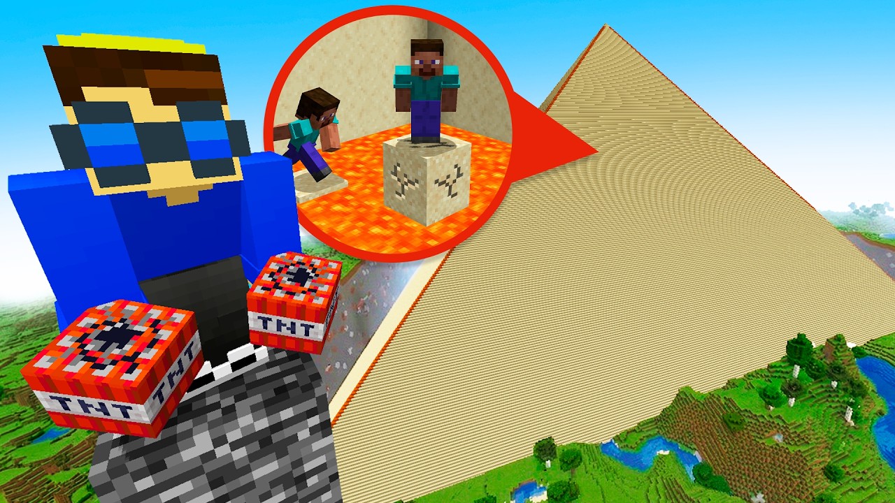500 PLAYERS vs ESCAPE from the GIANT PYRAMID!