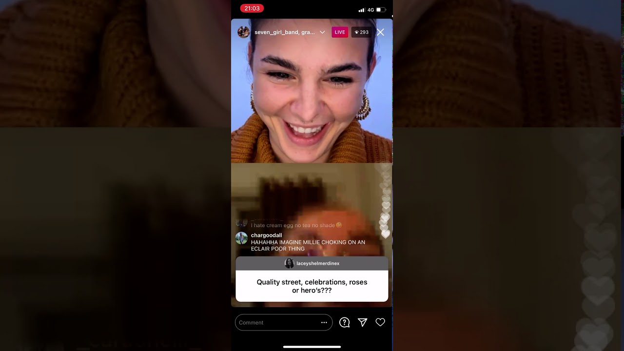 Millie and Grace’s insta live (9.1.21)✨