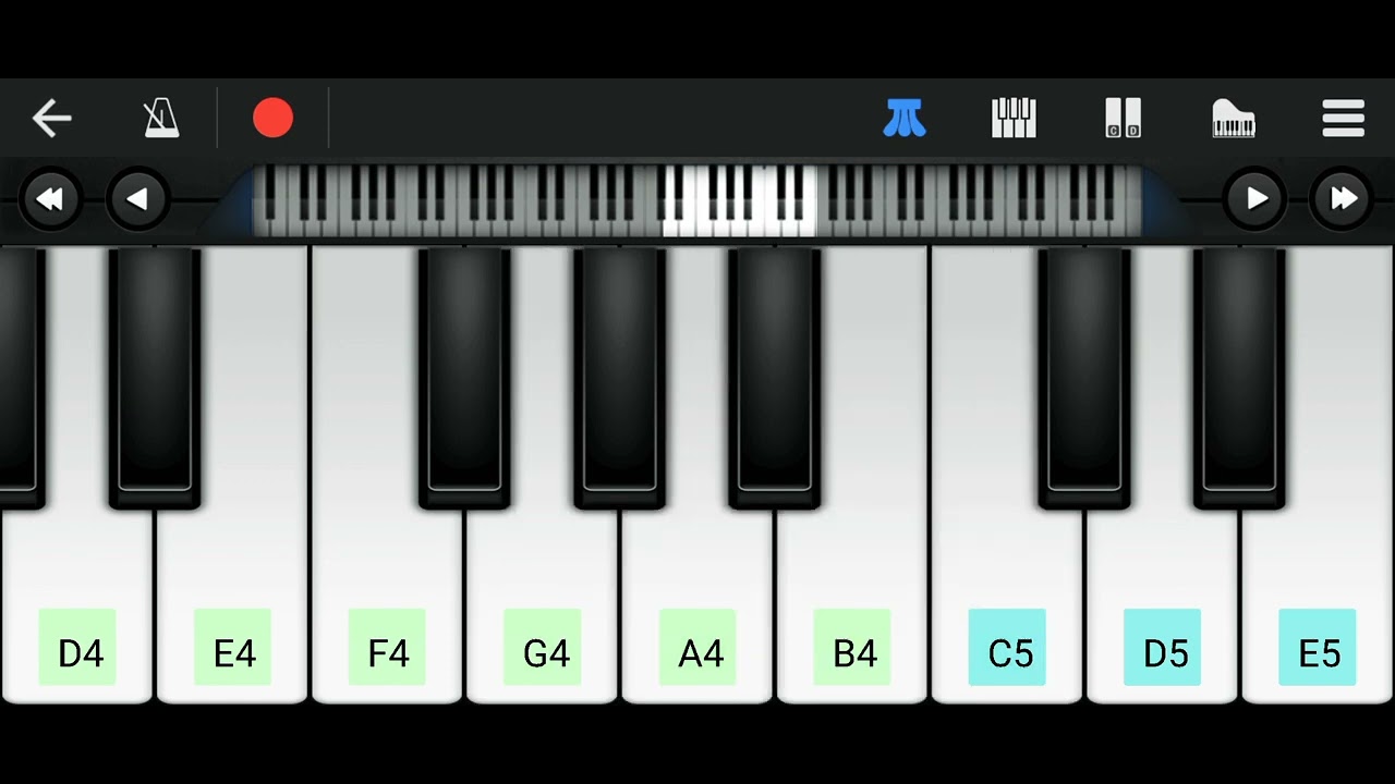 Instagram Trending Ringtone Easy Piano Tutorial On Walk Band