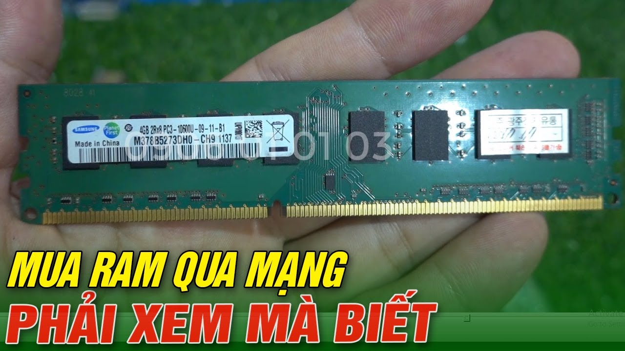 Mua ram trên mạng cần chú ý điều này