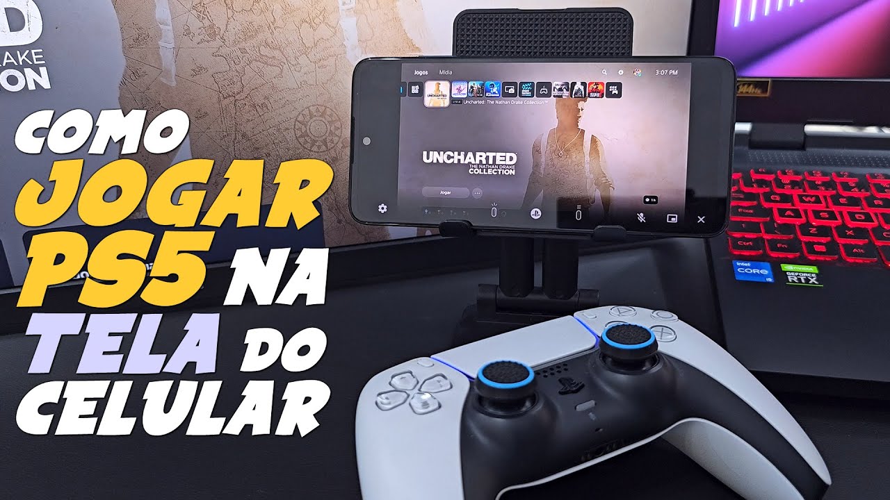 Como JOGAR PLAYSTATION 5 na TELA do TELEFONE c/ PS REMOTE PLAY PS5