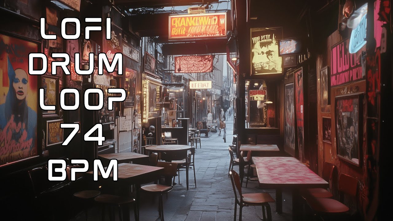 Lo-Fi Drum Loop | 74 BPM | Slow Chillhop Beat with Dusty Vibe