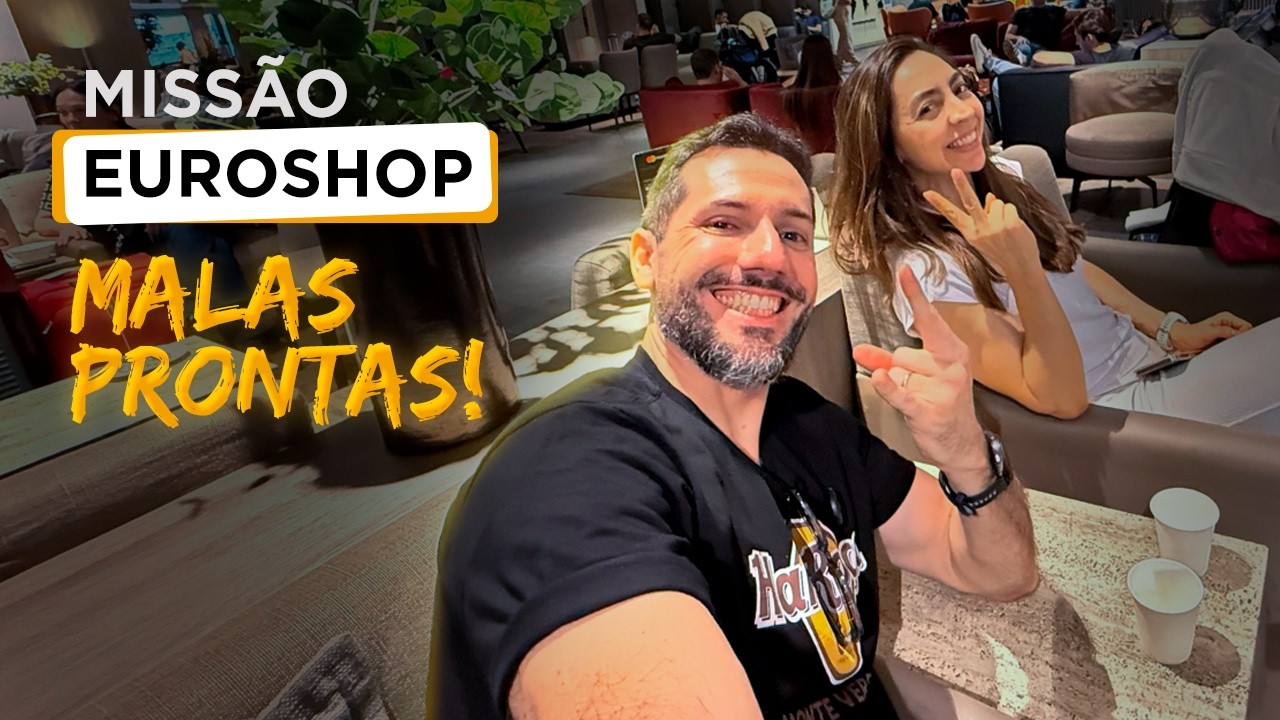 De malas prontas para o EuroShop 2026 - Estamos indo pra Alemanha!