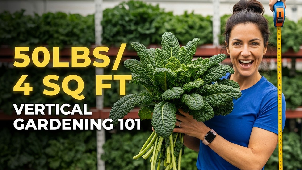 Vertical Gardening 101: Growing 50lbs of food in 4 square feet