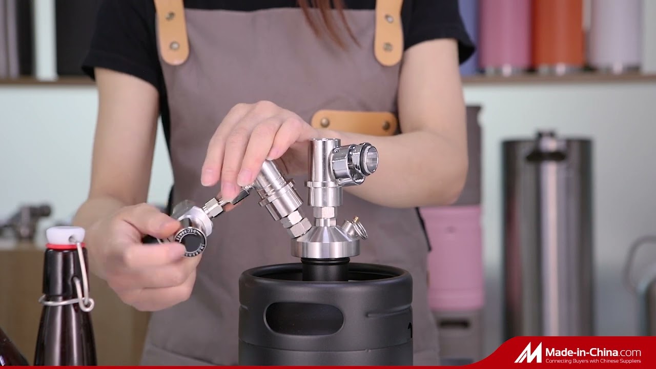 4L Vacuum Ball Lock Mini Keg CO2 Pressurised Soda Keg Dispenser