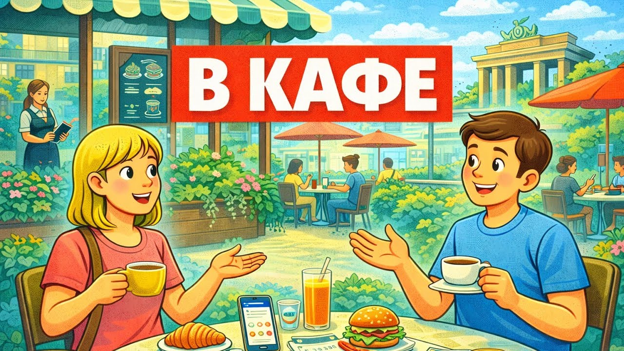 Урок 42. В ресторане. Немецкий с удовольствием.