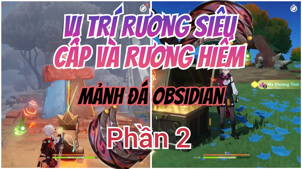 Genshin Impact phần 2, Rương Hiếm, Bia Đá Giữa Tro Tan Mảnh Đá Obsidian Chói Đỏ 5.2 Gensin Impact
