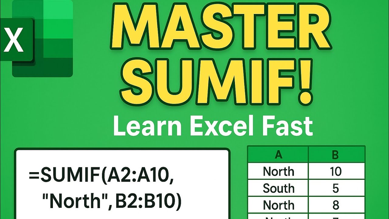 Master the Excel SUMIF Function in 5 minutes! | Excel Tutorial for Beginners