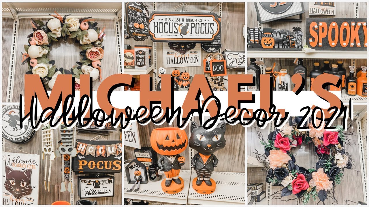 MICHAELS HALLOWEEN DECOR 2021 | MICHAELS HALLOWEEN 2021 | MICHAELS HALLOWEEN DECOR 2021 SHOP WITH ME