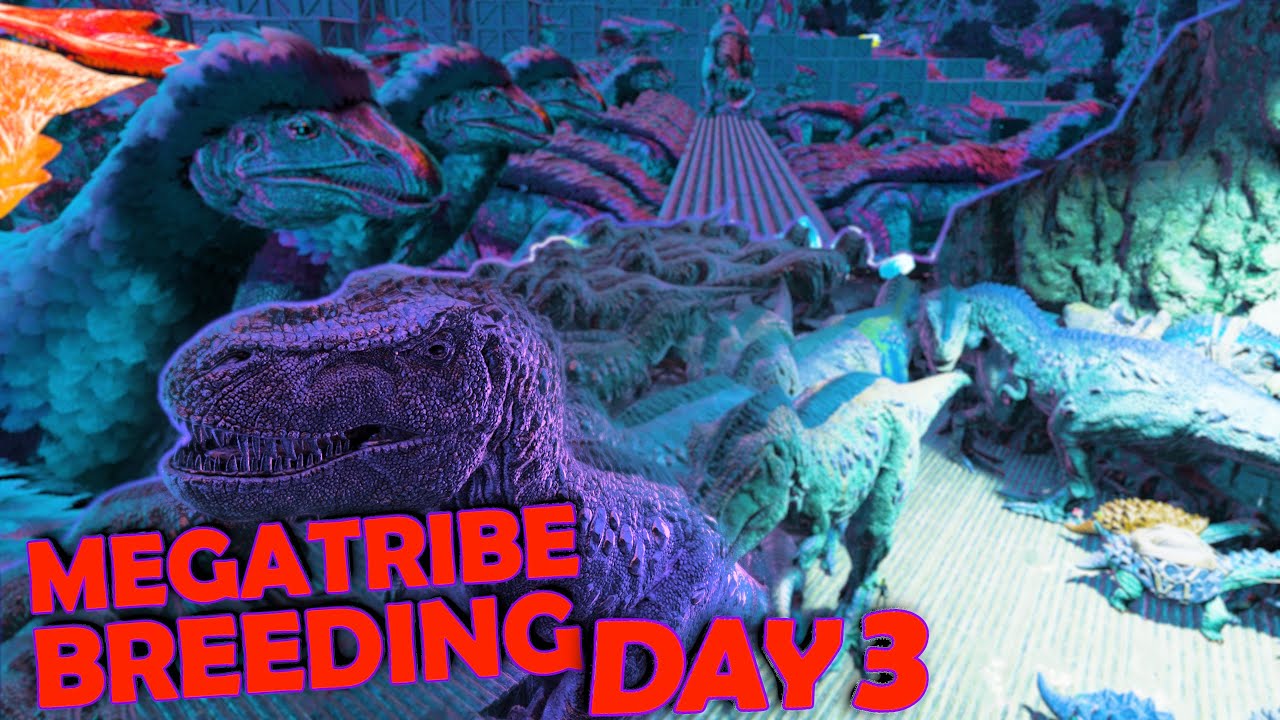 Setting Up Our Megatribe Breeding On Day 3! | Wiu Wiu | ARK Ascended Official PvP