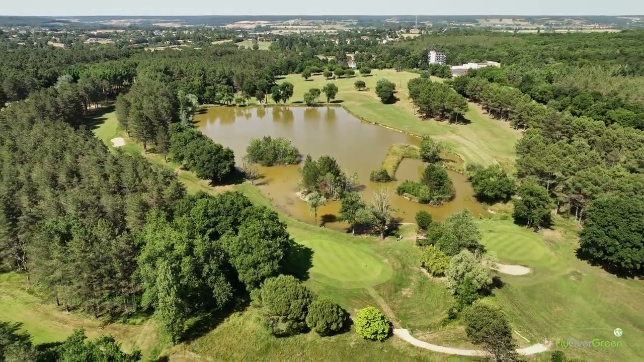 Golf de la Roche Posay drone aerial video overview