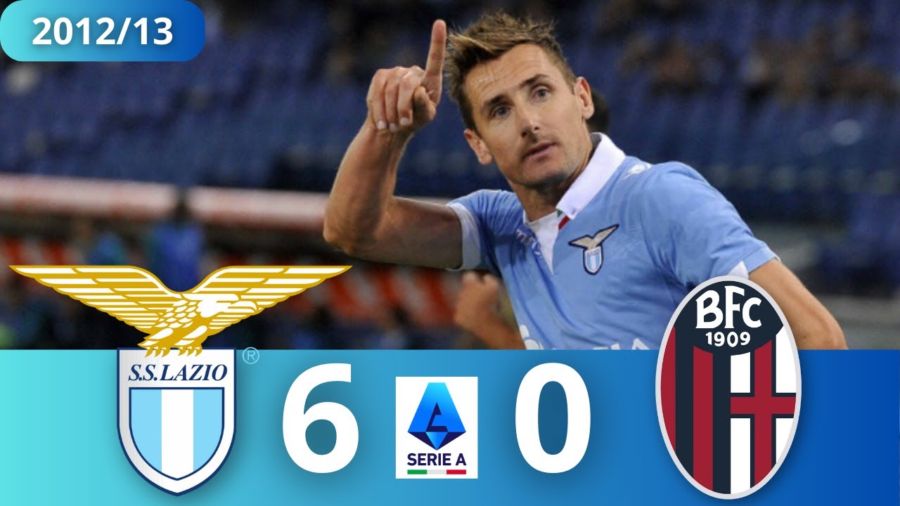 Five Goals by Miroslav Klose! Lazio vs Bologna 6:0 2013