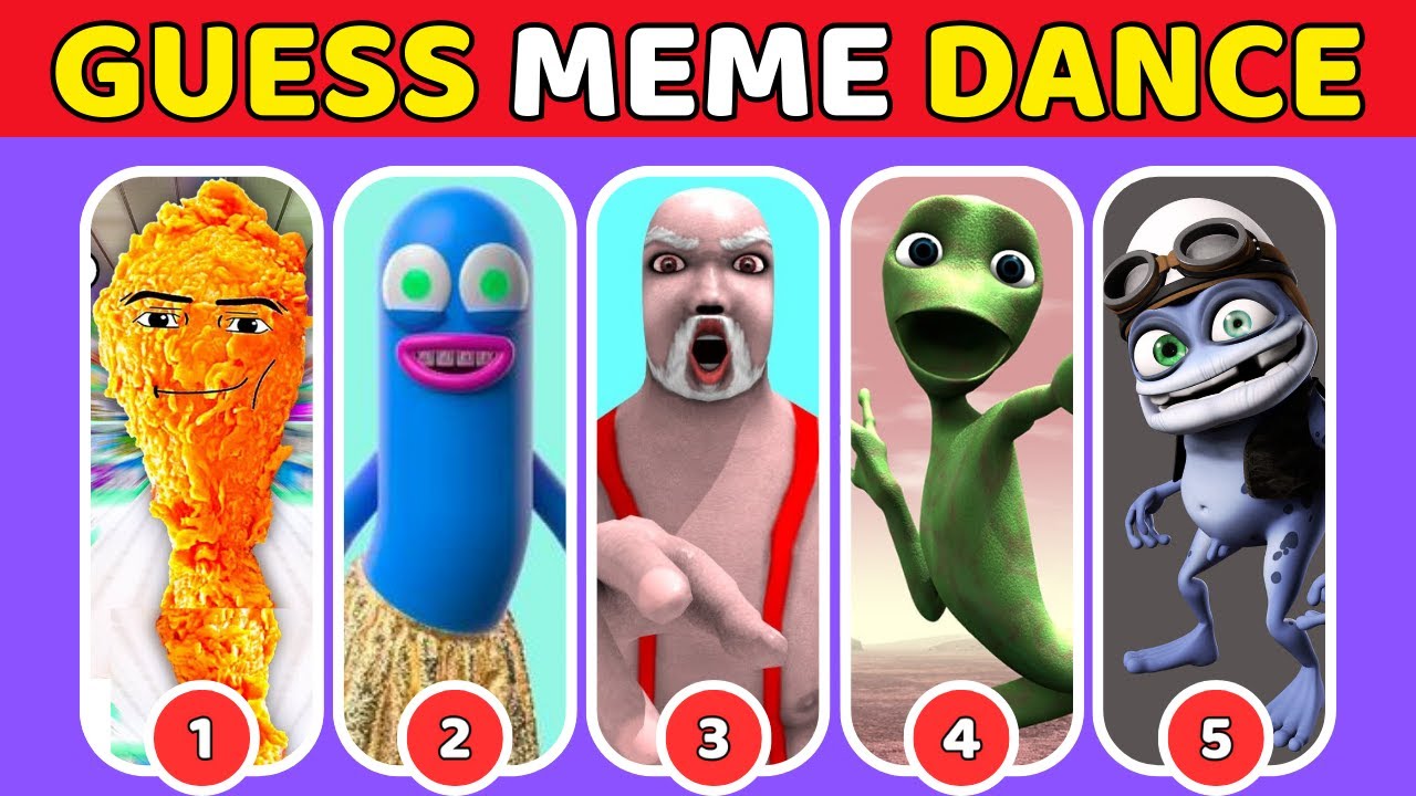 💃🔥GUESS MEME DANCE l Crazy Frog, Bad Santa, Gegagedigedagedago, Tu Cosita, Patila, Toothless Dance