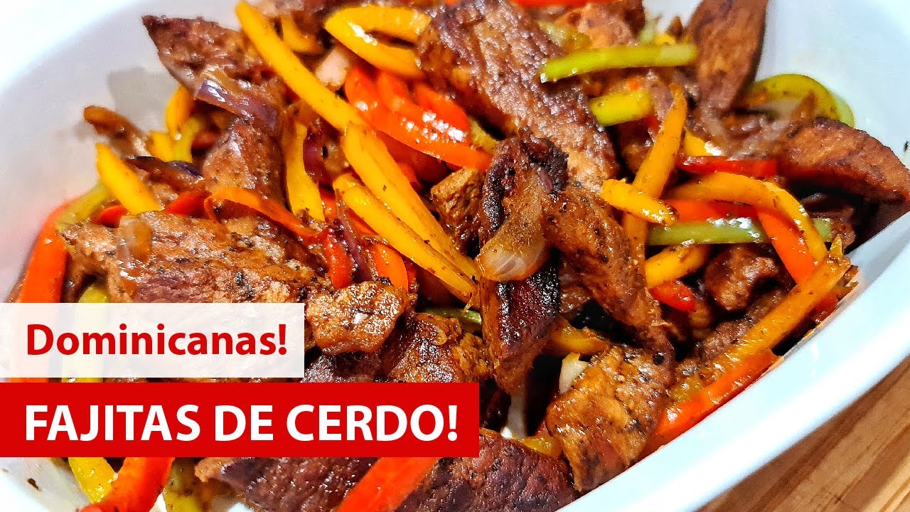 Como hacer FAJITAS de CERDO 🍖🌶🫑 [ESTILO JOFI]  | Cocina Dominicana 🇩🇴