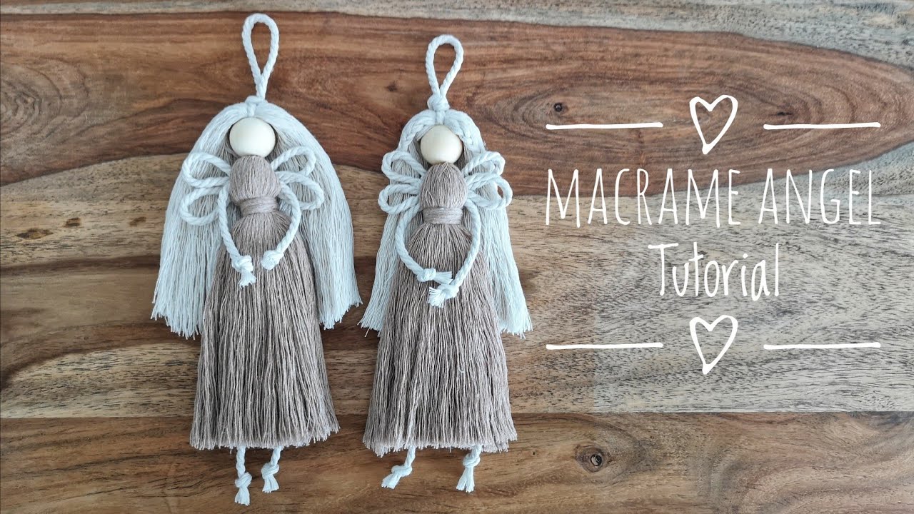 Macrame Angel Tutorial, Makramee Engel Anleitung
