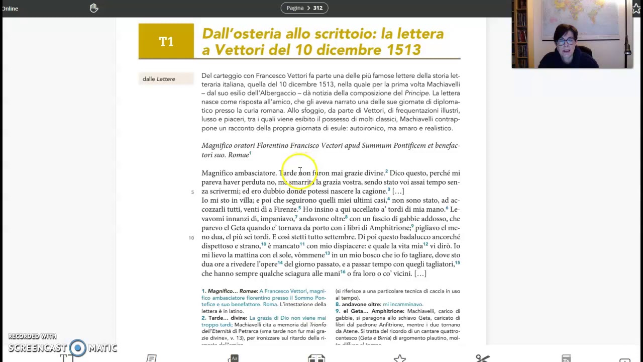 Niccolò Machiavelli: Lettera a Francesco Vettori 10 dicembre 1513 (1)