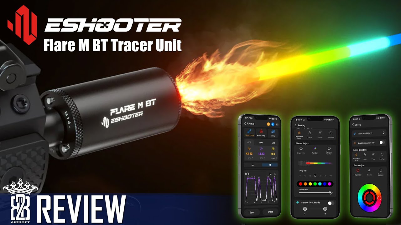 Eshooter FLARE M BT 💥Bluetooth Tracer with Flame & Chronograph Review