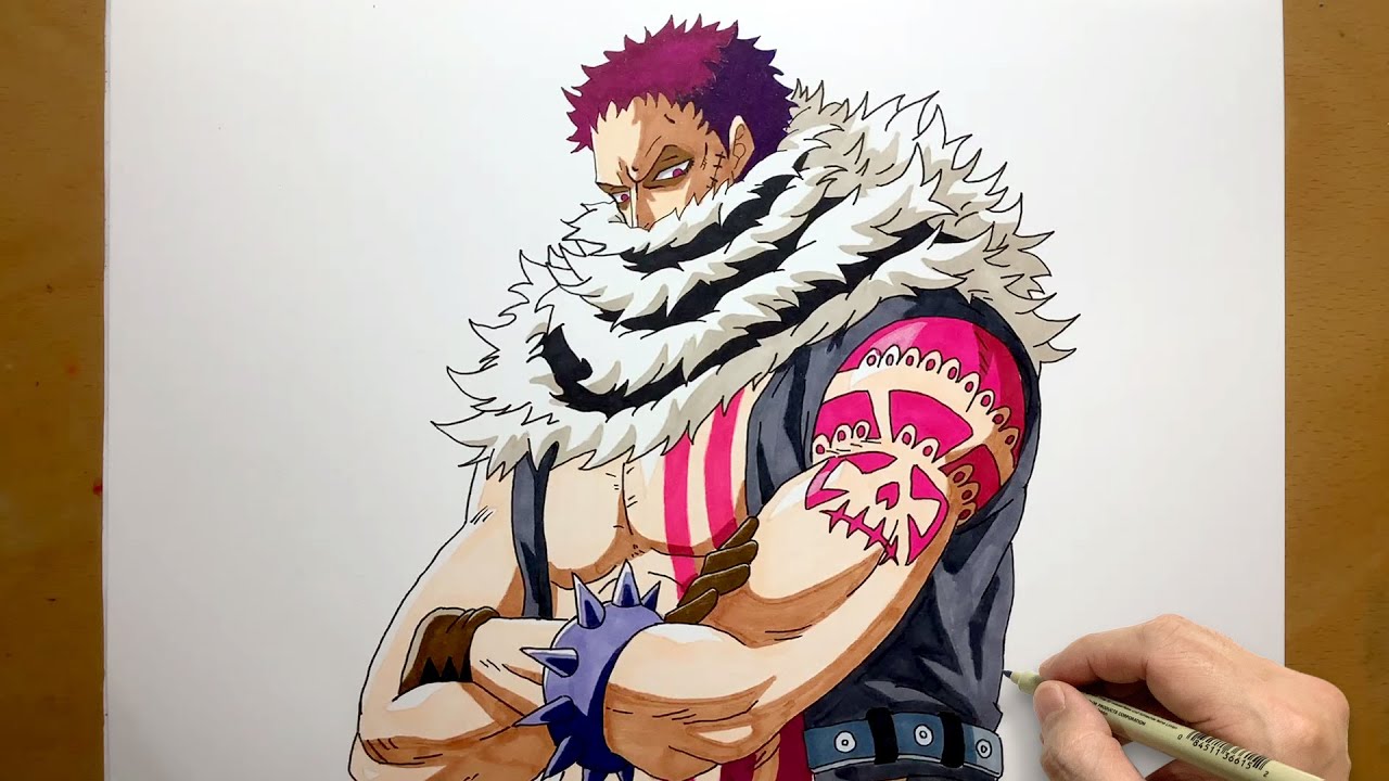 How to Draw Charlotte Katakuri from onepiece | step by step | Easy to draw | draw anime | Katakuri