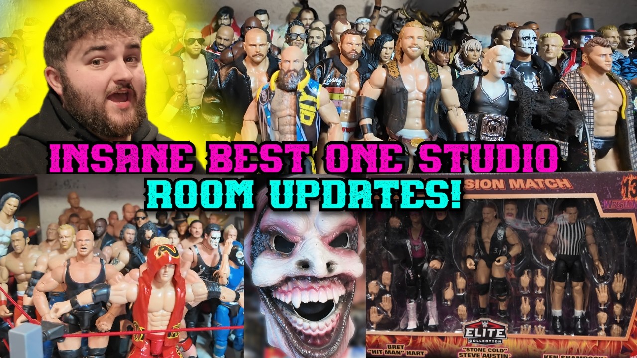 I MADE SOME MASSIVE CHANGES TO MY WRESTLING ACTION FIGURE ROOM! BEST ONE STUDIOS UPDATE!