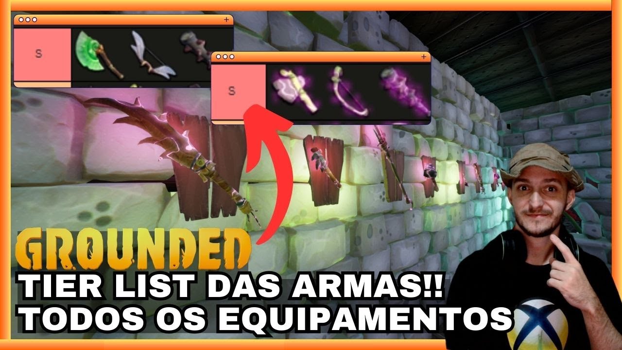 GROUNDED: Tierlist Completo de ARMAS! Top Equipamentos do Jogo #grounded2