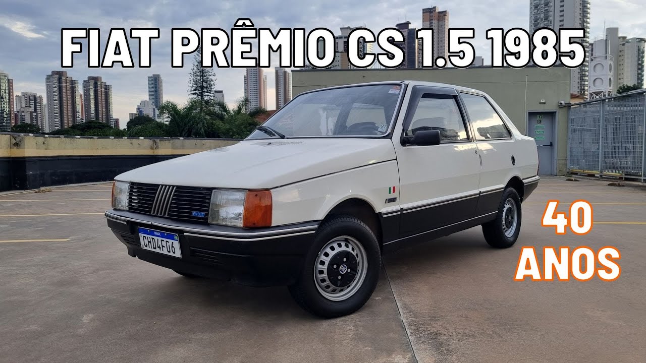 Apresentação Fiat Prêmio CS 1.5 1985 - 40 anos de história! 4K