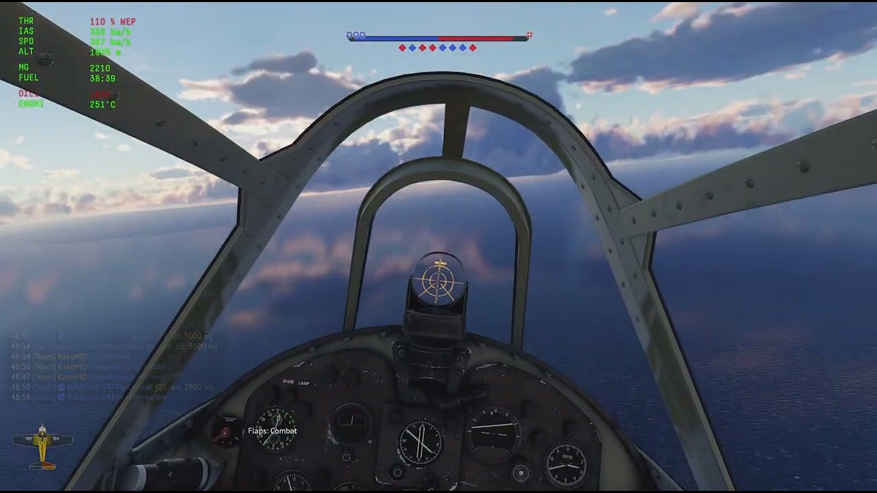 This is why you don't have to pull up hard in the BF-109