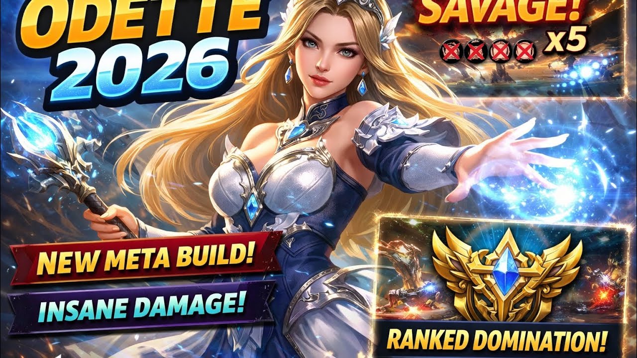 Odette 2026 New Meta Build 💎 Unstoppable Mage Gameplay