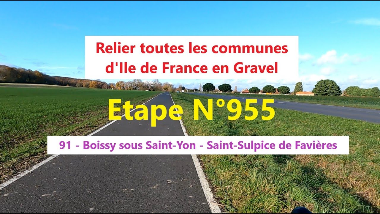 #0955 - 91- Boissy sous Saint Yon - Saint Sulpice de Favières - 4 km (3989 km)