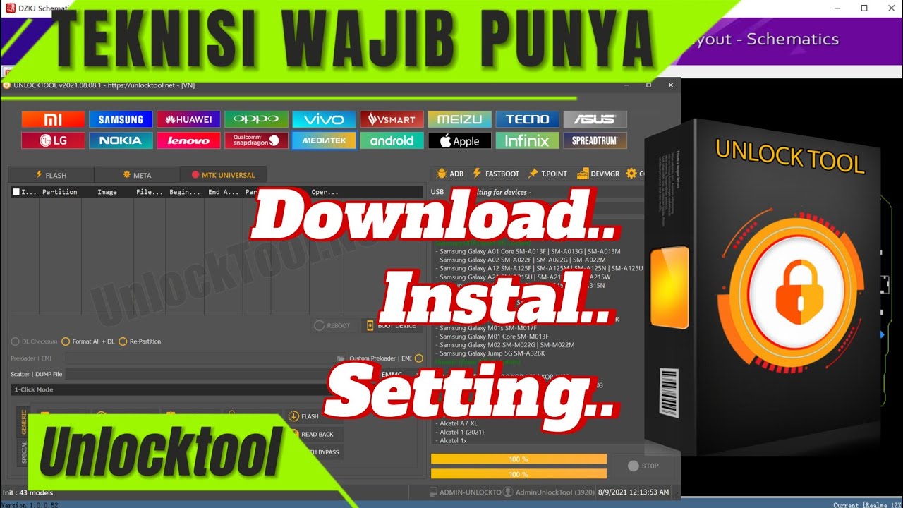 Cara Menggunakan UNLOCKTOOL, Mulai dari Download, Instal & Setting‼️