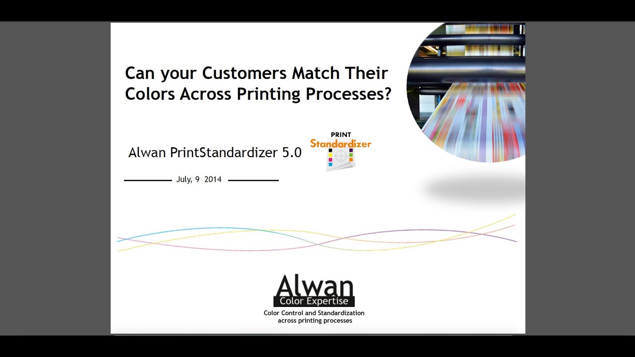 Webinar: Matching Colors Across Printing Processes with Alwan PrintStandardizer
