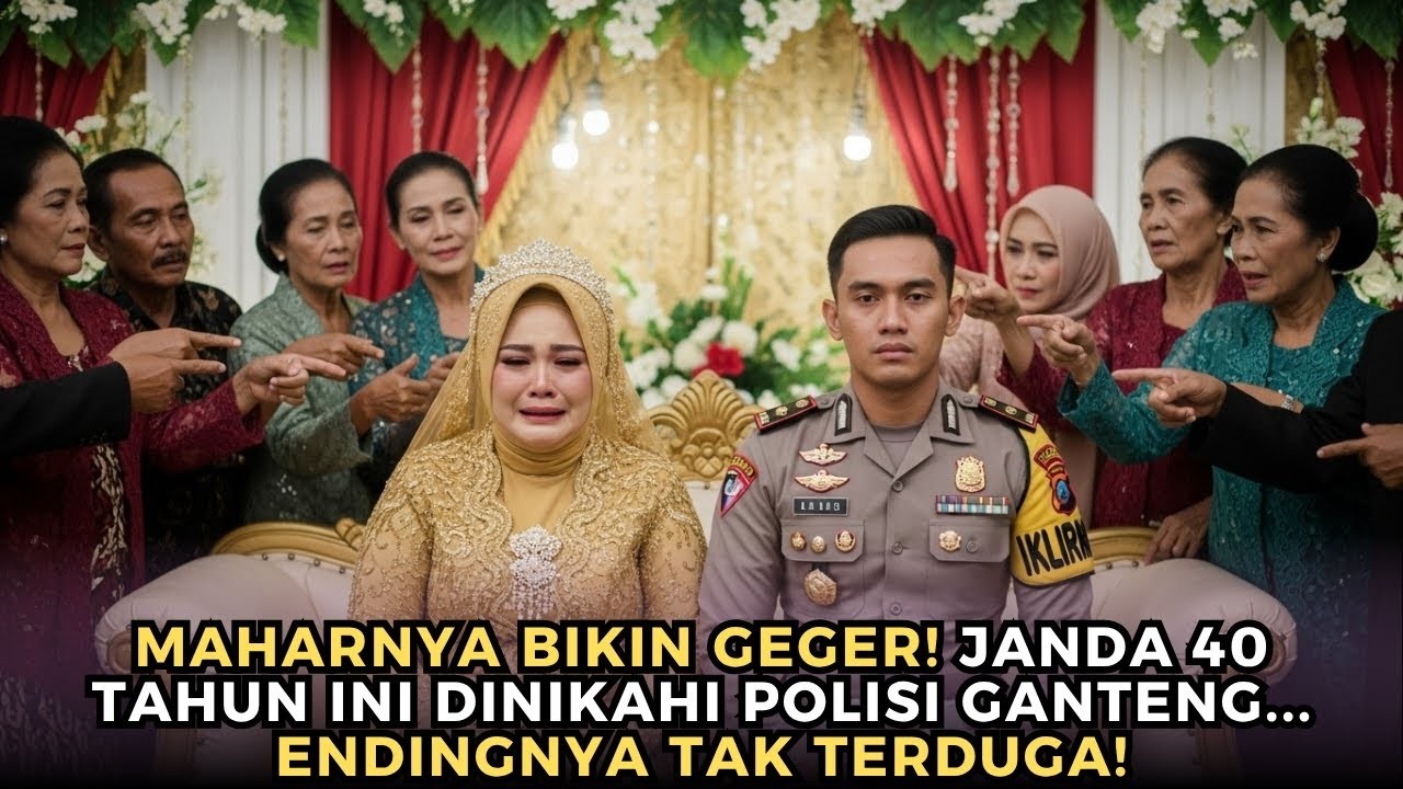 Tak Peduli Dihina… Polisi Ini Nikahi Janda 40 Tahun dengan Mahar yang Bikin Semua Terkejut!