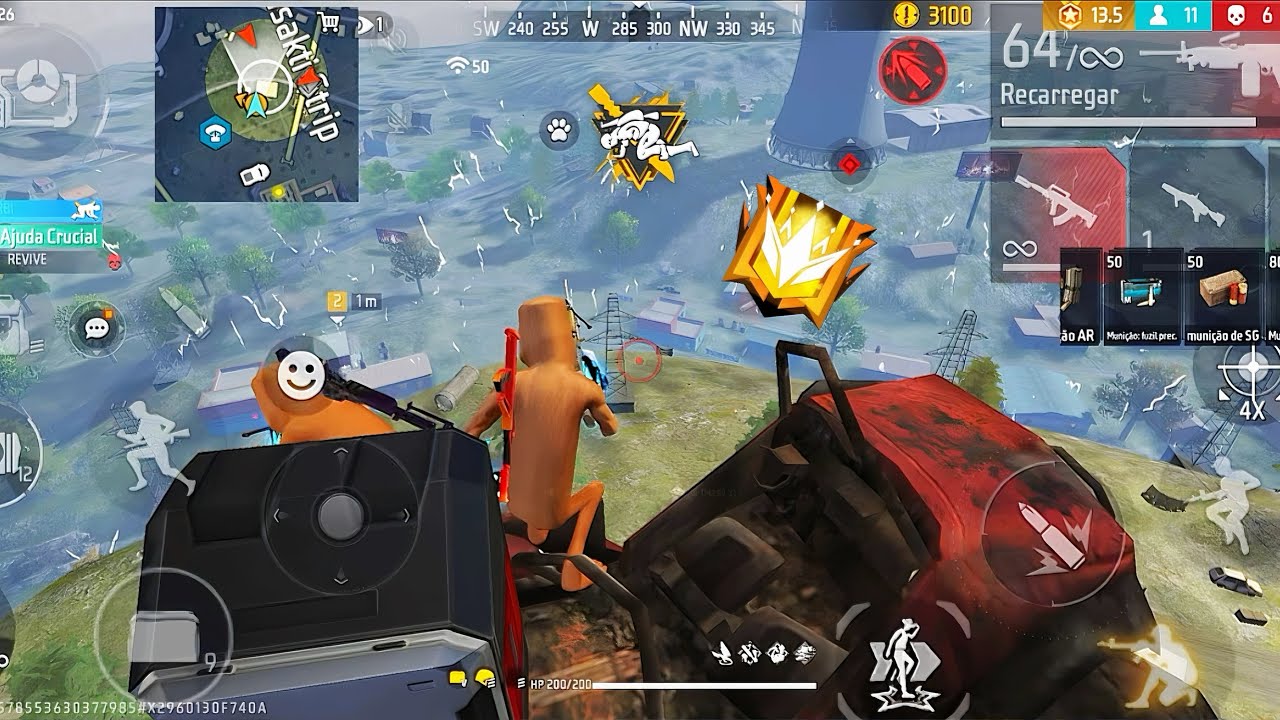 فري فاير قاتل بأسلوبك حربي ملك الأسطح بلا منازع 💪🏼 الغراند ماستر !! 🔥