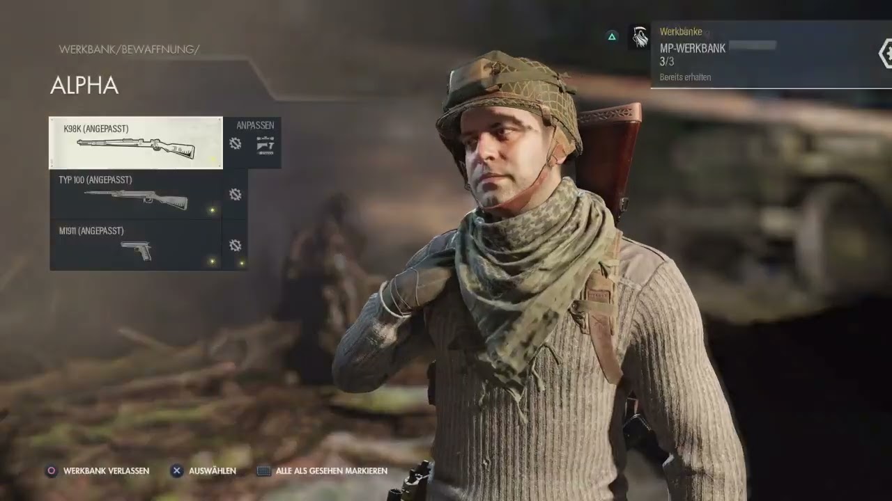 Sniper Elite 5 Schutt und Asche, Alle Werkbänke
