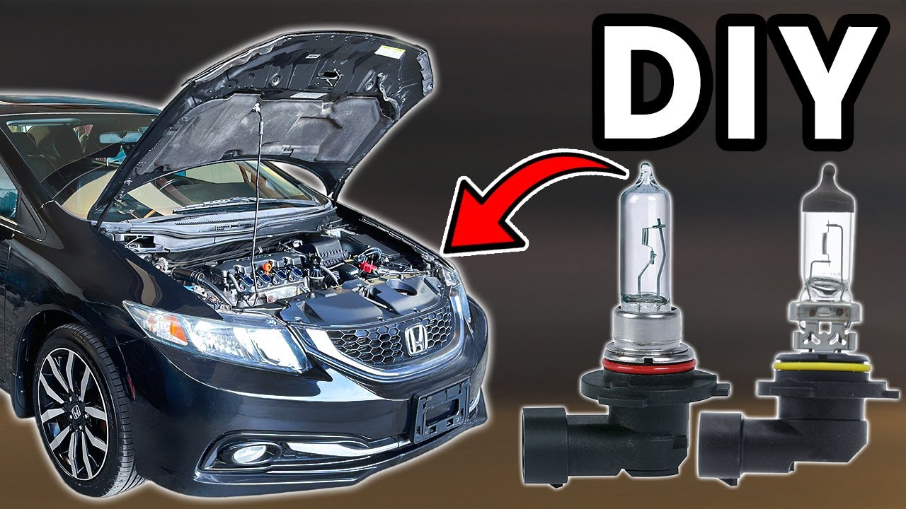 DIY 2012-2015 Honda Civic Headlight Bulb Replacement | How To Replace Honda Civic Bulbs