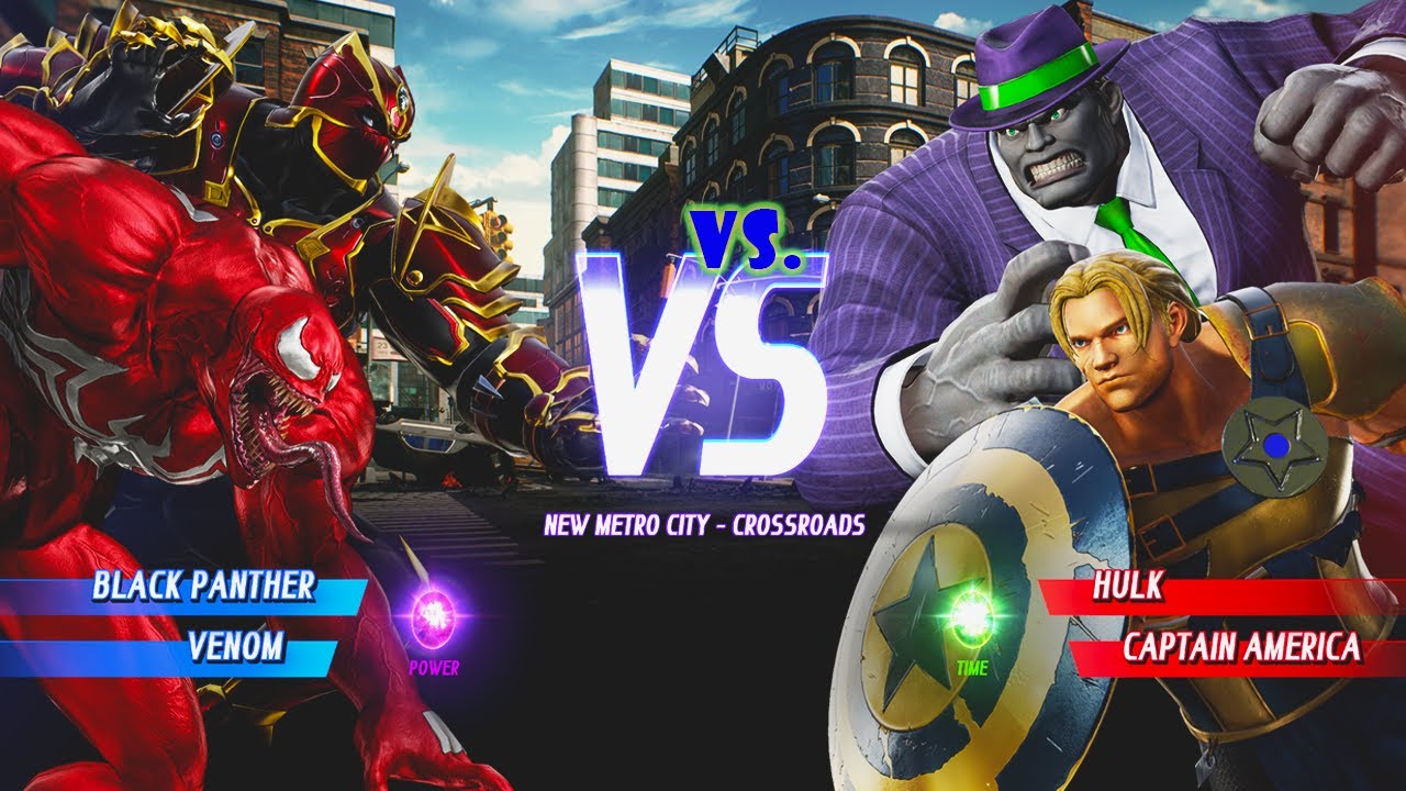 OGGY VS. SHINCHAN BLACK PANTHER & VENOM VS.HULK & CAPTAIN AMERICA IN MARVEL VS CAPCOM INFINITE