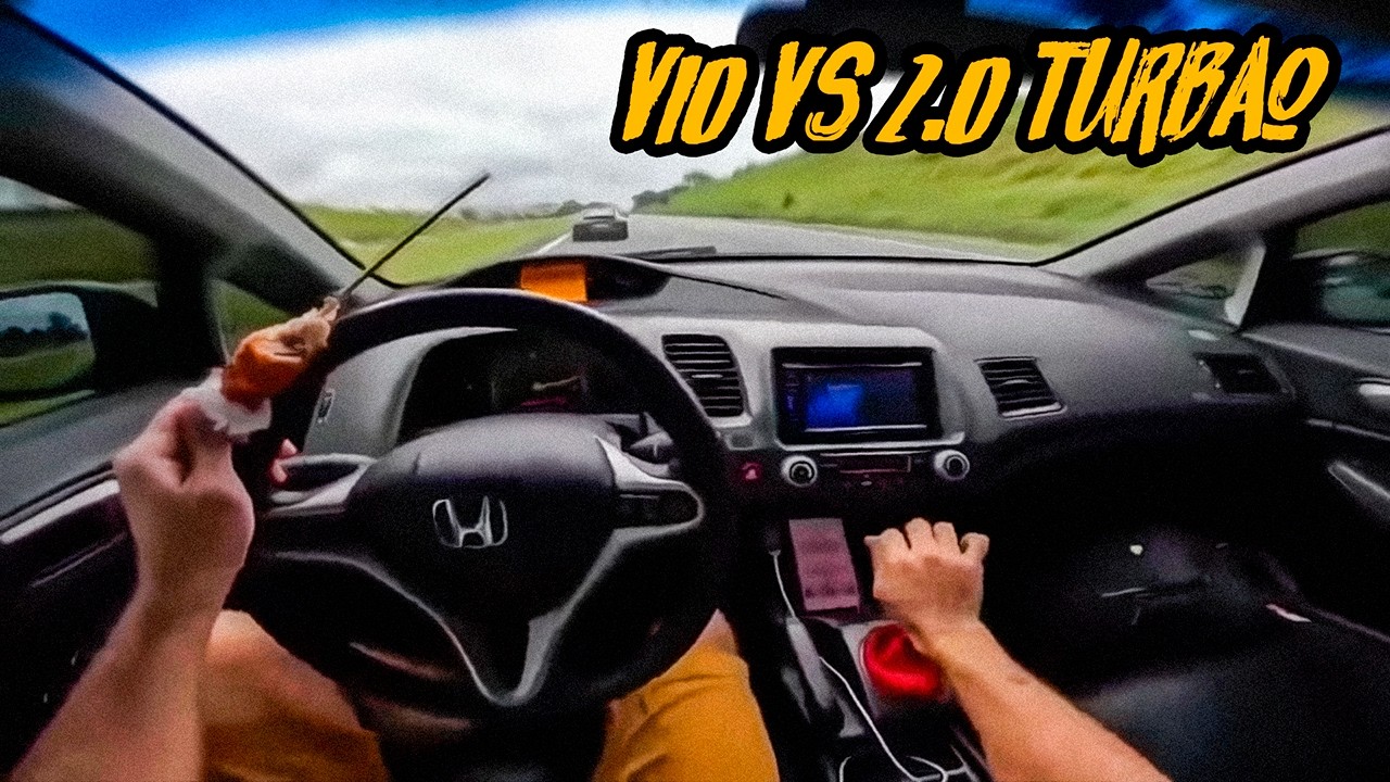 CIVIC SI TURBÃO ENCONTROU OS WAG NA ESTRADA! R8 QUIS ACELERAR