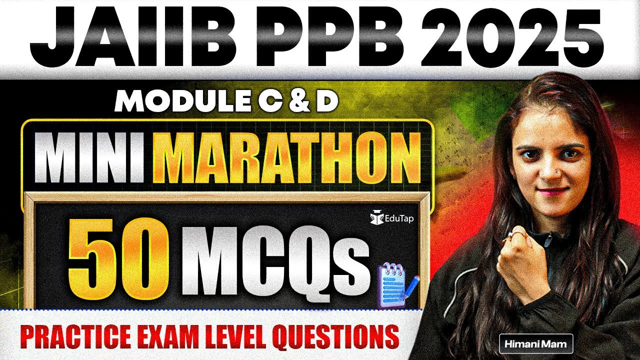JAIIB PPB Marathon Class 2025 | JAIIB PPB Most Important Questions & Mock Test | JAIIB November Prep